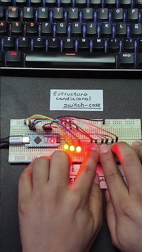 Encender un led con botones #arduino #led #programacion #if #while #switchcase