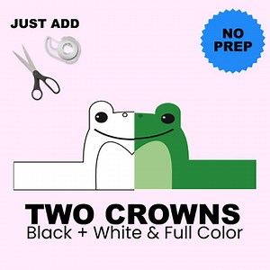 Toad Crown / Mask / Costume / Animal / Headband ** Two Crowns **