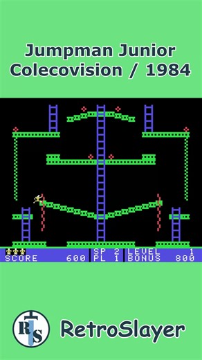 Jumpman Junior Gameplay Colecovision