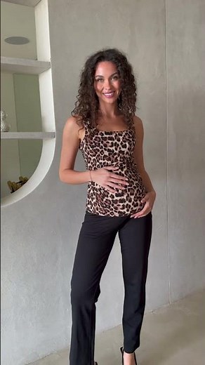 Maternity Leopard Print Top 🐆 Chic, Bold & Bump-Friendly Style