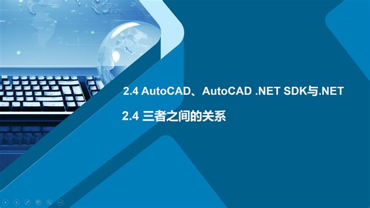 2.4 AutoCAD、AutoCAD .NET SDK 、 .NET三者之间的关系