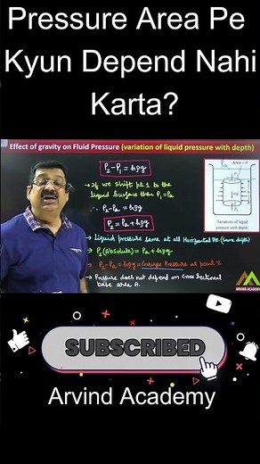 Pressure Area par depend nahi karta? Sach Jano! 💧📏