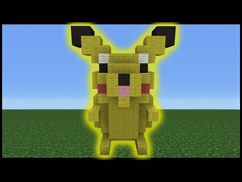 Minecraft Tutorial: How To Make A Mini Pikachu Plush Statue