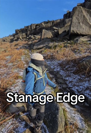 Stanage Edge walk in the Peak District national park