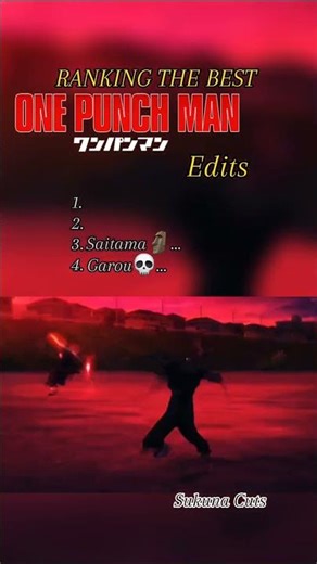 Ranking the best ONE PUNCH MAN edits #shorts