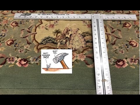 Cleaning a 70 Year Old Needlepoint: Tack Out