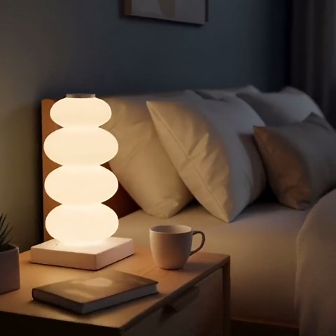 RGB Touch Table Lamp, Color Changing Bedside Lamp, Modern LED Night Light, Kids Bedroom Lamp, Rechargeable Mood Light Decor - Etsy