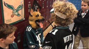 "THIS IS YOUR TIME, NOW GO OUT THERE AND TAKE IT" 💪 Fourth graders in Berwyn are hyped for the Eagles. They recreated this “Miracle” locker room speech. #FlyEaglesFly | CBS Philadelphia