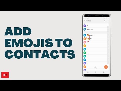 How to add emojis to sim card contacts | How to save contacts with emojis
