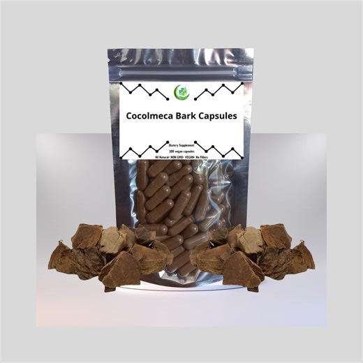 Organic Cocolmeca Bark Extract 10:1 500mg Capsules - Etsy Denmark