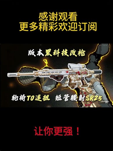 三角洲行动腰射SR25 黑科技改枪教学 #三角洲s8蝶变时刻新赛季 #三角洲行动攻略 #假期结束接着洲 #我要成为三角洲高手 #三角洲行动