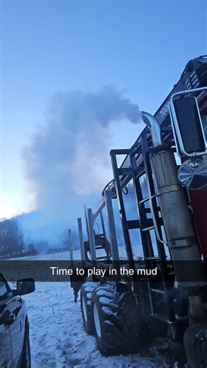 #logging #paystar #international #detroit #2stroke #608 #6x6 #logtruck #hoodloader #loggertok