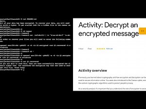 Activity: Decrypt an encrypted message || #qwiklabs || #coursera || [With Explanation🗣️]