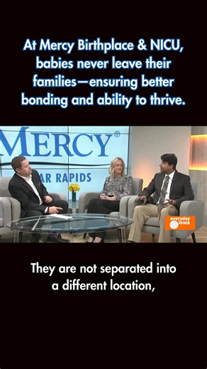 Mercy Medical Center's Birthplace & NICU features private, state-of-the-art NICU rooms designed to keep families together during critical times. Neonatologist Srikanth Ravisankar, MD, FAAP, MBA, and Nurse Practitioner Erin Burns, ARNP, MSN with Mercy Pediatrics & NICU share during this Everyday Iowa segment how their teams support families throughout their experience. Learn more at www.mercycare.org/birthplace. | Mercy Cedar Rapids