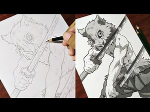 How to Draw "Inosuke Hashibira" [Kimetsu no Yaiba] | Anime Drawing Step by Step (Tutorial)