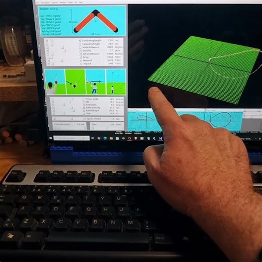 A "touchy" Boomerang simulator #Boomerang #Simulator