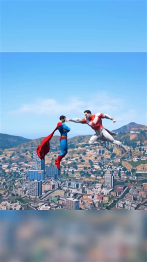 GTA 5 - Superman VS Thragg #gta5mods #invincible #superman