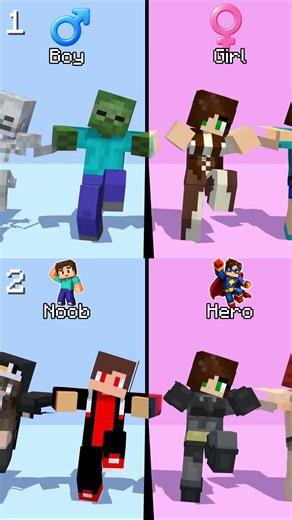 How will Boy Turn to Girl? - MAIZEN Minecraft Animation #maizen #minecraftanimation
