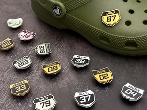 Custom Motocross Croc Charms: Personalized With Name and Racing Plate Number for BMX Motorbike and Kart - Etsy Australia
