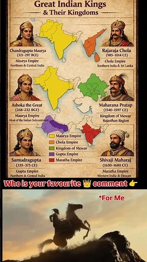 Great Indian Kings & Their Empires 🇮🇳 | Historical Map Explained #viralvideo #shortfeed #history