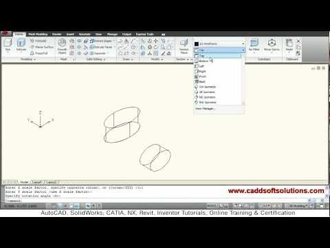 AutoCAD Isometric Ellipse Tutorial | AutoCAD 2010