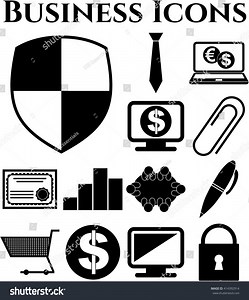 13 Icon Set Business Icons Minimal Stock Vector (Royalty Free) 414392914 | Shutterstock