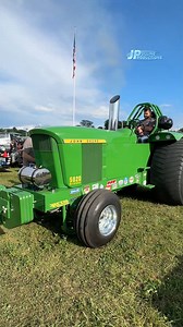 Beautiful John Deere 5020 warming up at the 2023 Morrow County Summer Truck and Tractor Pull - #JohnDeere #Tractor #Diesel | JP Pulling Productions