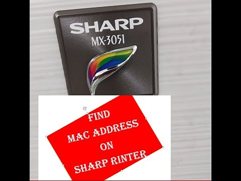 #SHARP #SHARP_PRINTER #myTech_plus How to find MAC Address on SHARP Printer model MX-3051 Easy Step