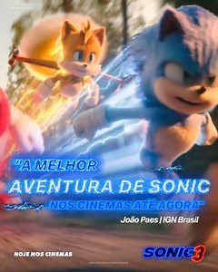 PURO CINEMA! 🙌 🎬 Corra agora e compre seus ingressos para assistir a #Sonic3OFilme no Cineplus. 🍿💙 Garanta agora o seu ingresso antecipado pelo app CINEMA CINEPLUS ou pelo site: https://cinemacineplus.com.br/ingressos-online/ | Cineplus Emacite