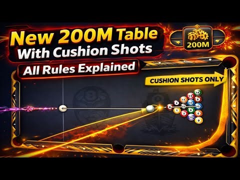 200M Cushion Shots Table is INSANE 😱 | Full Rules Explained | 8 Ball Pool