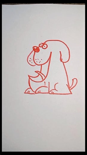 easy way to draw a Dog from the letter Y #drawing #dog