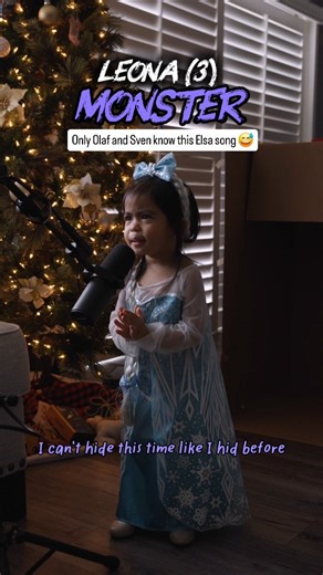 Leona.ET on Instagram: "Leona(3) Sings Monster by @caissielevy from Frozen The Broadway Musical. An Elsa song only Olaf and true Elsa fans know ❄️😅. #girl #sings #monster #frozen #broadway"