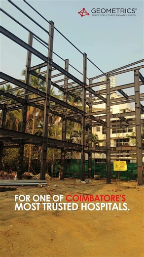 G+3 Hospital Steel Building | 20,000 Sqft Healthcare Infrastructure | #steelbuilding #construction