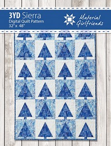 Digital Download 3YD Sierra Quilt Pattern by Material Girlfriends: Easy Paper Pieced Three Yard Quilt Pattern, Video Tutorial - Etsy UK