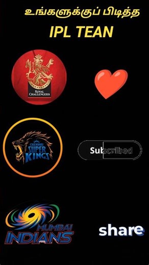 உங்களுக்குப் பிடித்த IPL TEAM....? #ipl2026 #ipl #shorts #trending