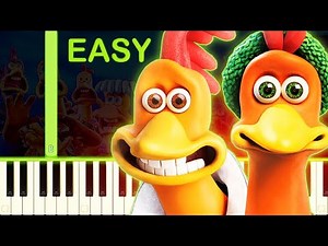 CHICKEN RUN THEME - EASY Piano Tutorial