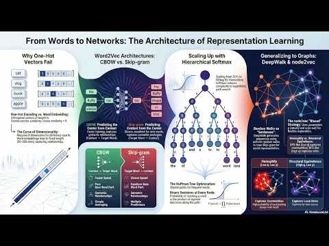 Graph Embeddings Explained: From Word2Vec to DeepWalk & Node2Vec