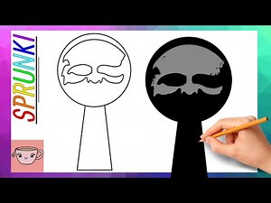 How To Draw Horror Black from Incredibox Sprunki | Easy Drawing Tutorial