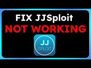 How to FIX JJSploit Not Working