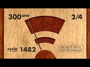 300 BPM 2/4 Wood Metronome HD