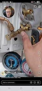 mini split Don't check your pressures with a manifold gauge and hose... save 12% of your refrigerant