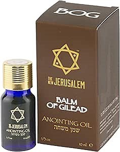 Balm of Gilead Anointing Oil from Israel, Holy Spiritual Oils Bottles from Jerusalem Blessed, Handmade with Natural Ingredients and Blessed for Wedding Ceremony, Religious Use, 0.34 Fl Oz