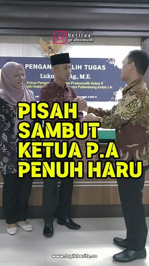 Ketua Pengadilan Agama Prabumulih Digantikan oleh Darda Aristo