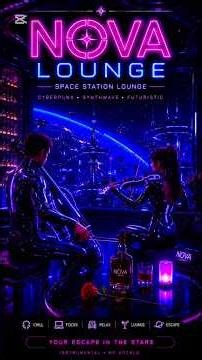 🎻 Cyberpunk Electric Strings in Space 🌌 | Nova Lounge Synthwave #tamtrang #chillwave