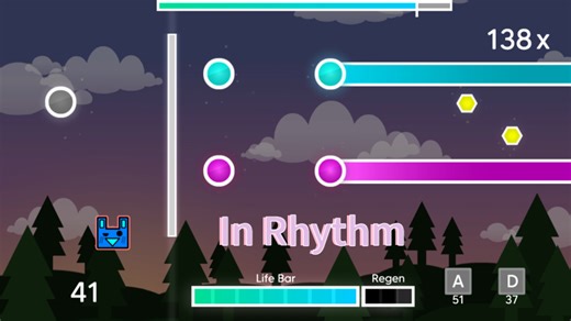 In Rhythm/几何冲刺/ (果然平台模式的作者们创作能力还是太强了）