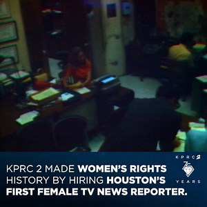 14K views · 283 reactions | KPRC 2 made waves by being the FIRST television station in Houston to hire a woman news reporter. Today, we salute the courage and talent that broke through glass ceilings and continues to inspire. ‍ | KPRC2 / Click2Houston | Facebook