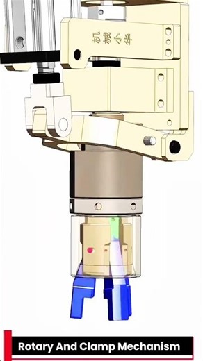Rotary And Clamp Mechanism #mechanical #mechanism