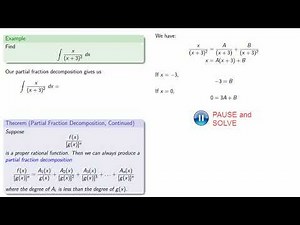 integration partial fractions 3