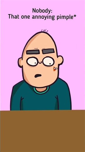 That ONE Annoying Pimple! 😫 #pimple #animation #shorts