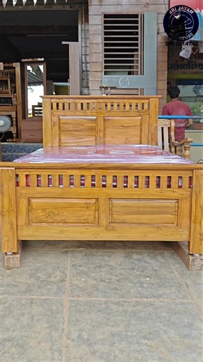 customized 6×4 feet cot/ Teak wood /own Manufacturing/#business #furniture #design #woodcot #teak